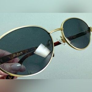 New Madewell Gold Oval Sunglasses